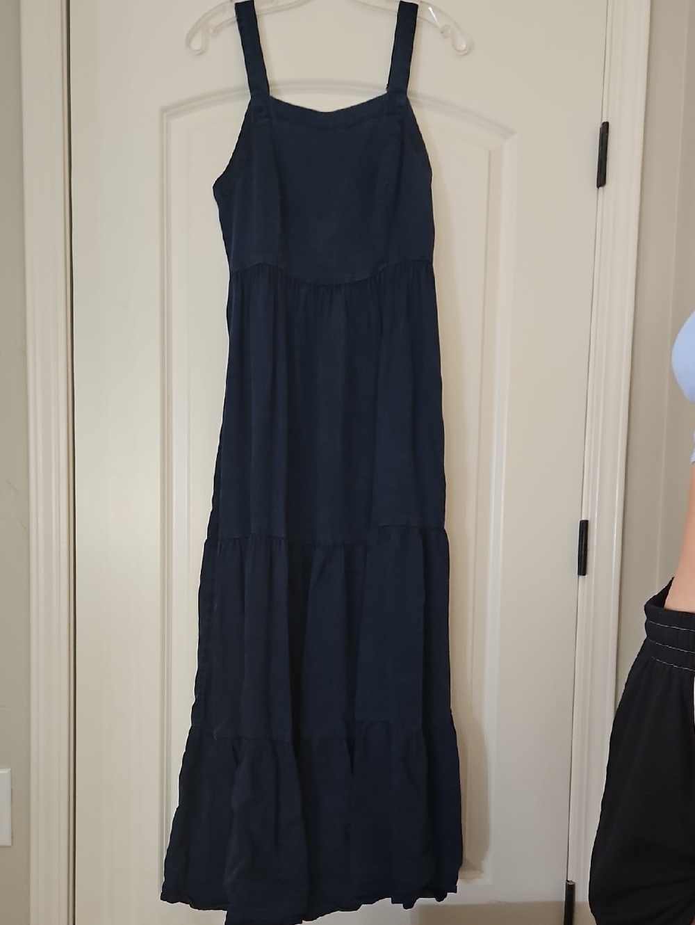 Old Navy Navy Maxi Dress with Wide Straps